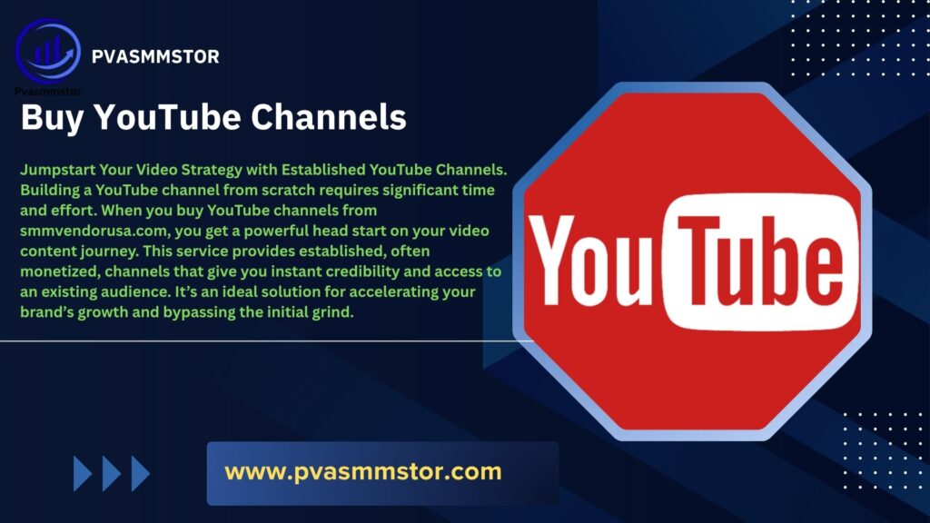Buy YouTube Channels